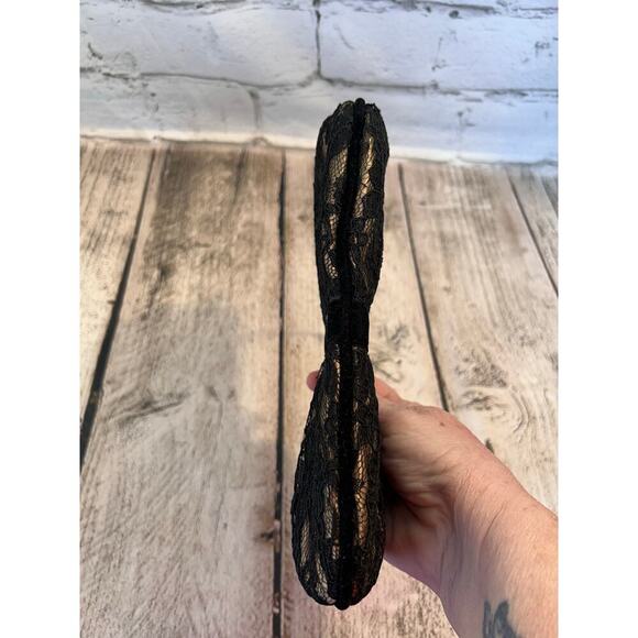 LOFT Ann Taylor Women’s Black Lace Evening Clutch/Bag - Picture 4 of 4